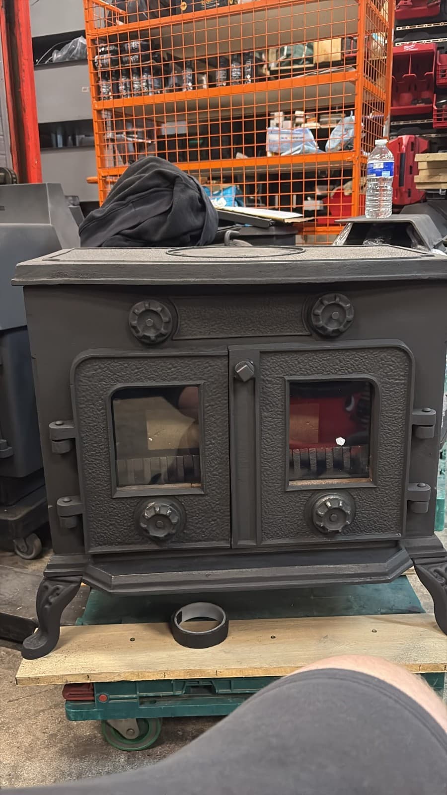 Classic Vintage Cast Iron STOVE 10KW MULTIFUEL, (log,wood+burner) 🚚🚚 — view 2