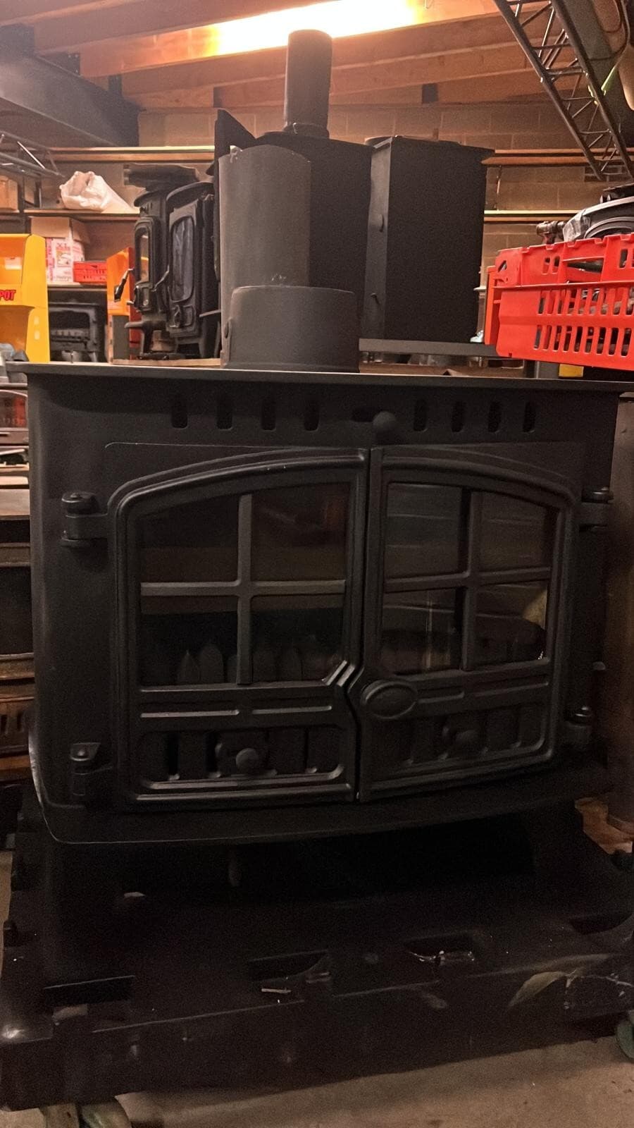 Hunter Herald 14 BOILER Stove, 14KW, MULTIFUEL, (log,wood+burner) BOILER ๐๐ โ view 3