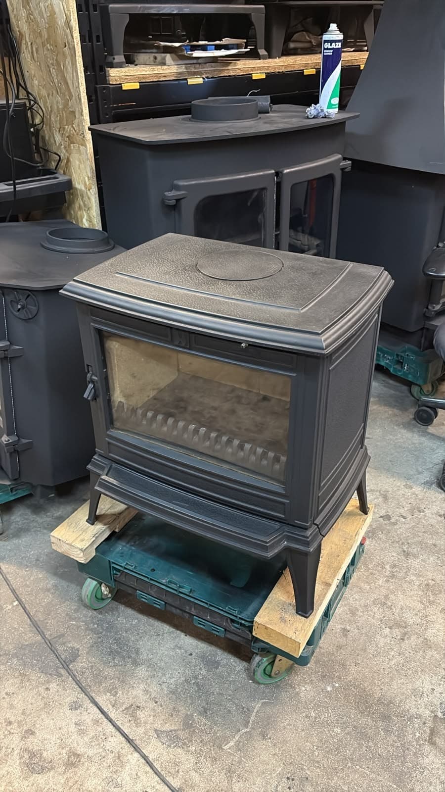 FRANCO BELGE MULTIFUEL 10KW STOVE BLACK, Multifuel, (log,wood+burner), 🚚🚚 — view 2