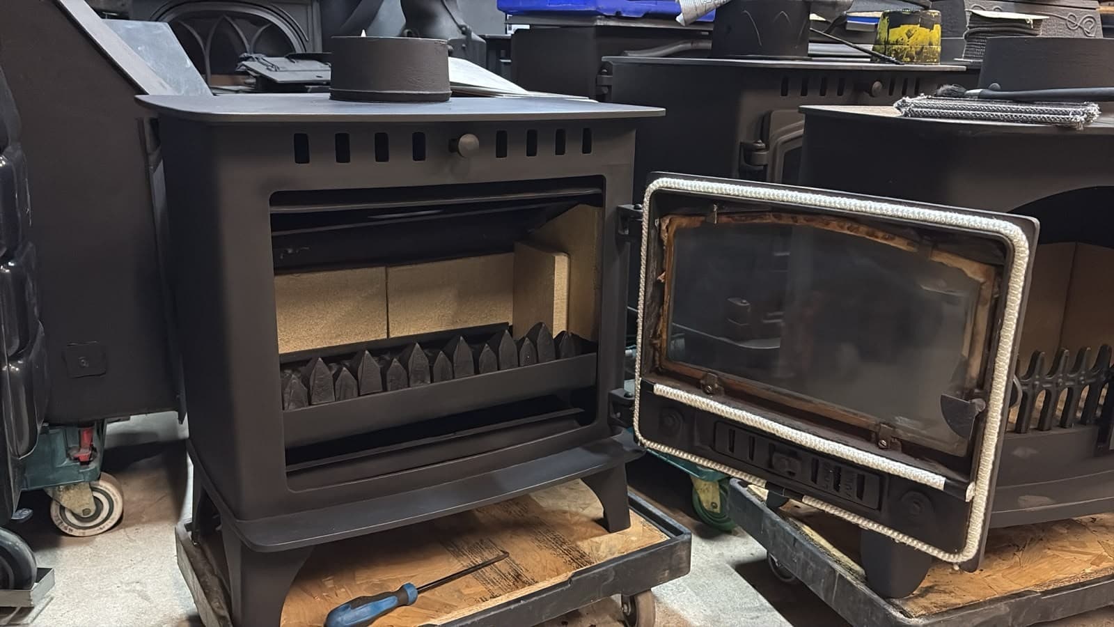 Hunter Herald 6 SLIMLINE Stove 5kw, MULTIFUEL, (log,wood+burner), ๐๐๐ โ view 5