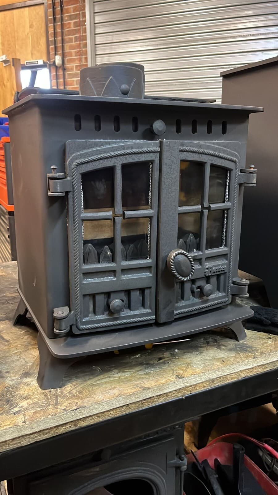 Hunter Herald 6 Stove 6kw, MULTIFUEL, (log,wood+burner), brass handle, 🚚🚚🚚 — view 3