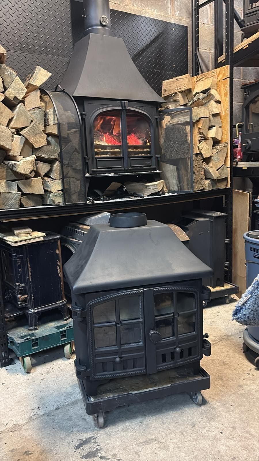 Hunter Herald 8 Stove 8kw, MULTIFUEL, COAL (log,wood+burner), 🚚🚚🚚 — view 2