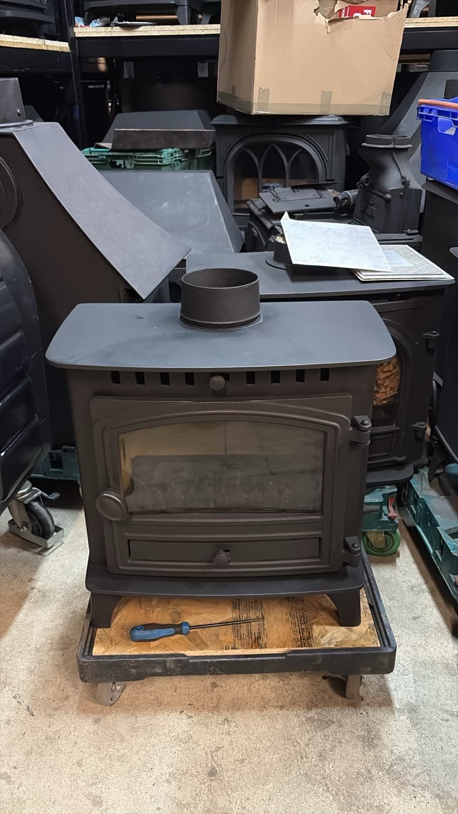 Hunter Herald 6 SLIMLINE Stove 5kw, MULTIFUEL, (log,wood+burner), ๐๐๐