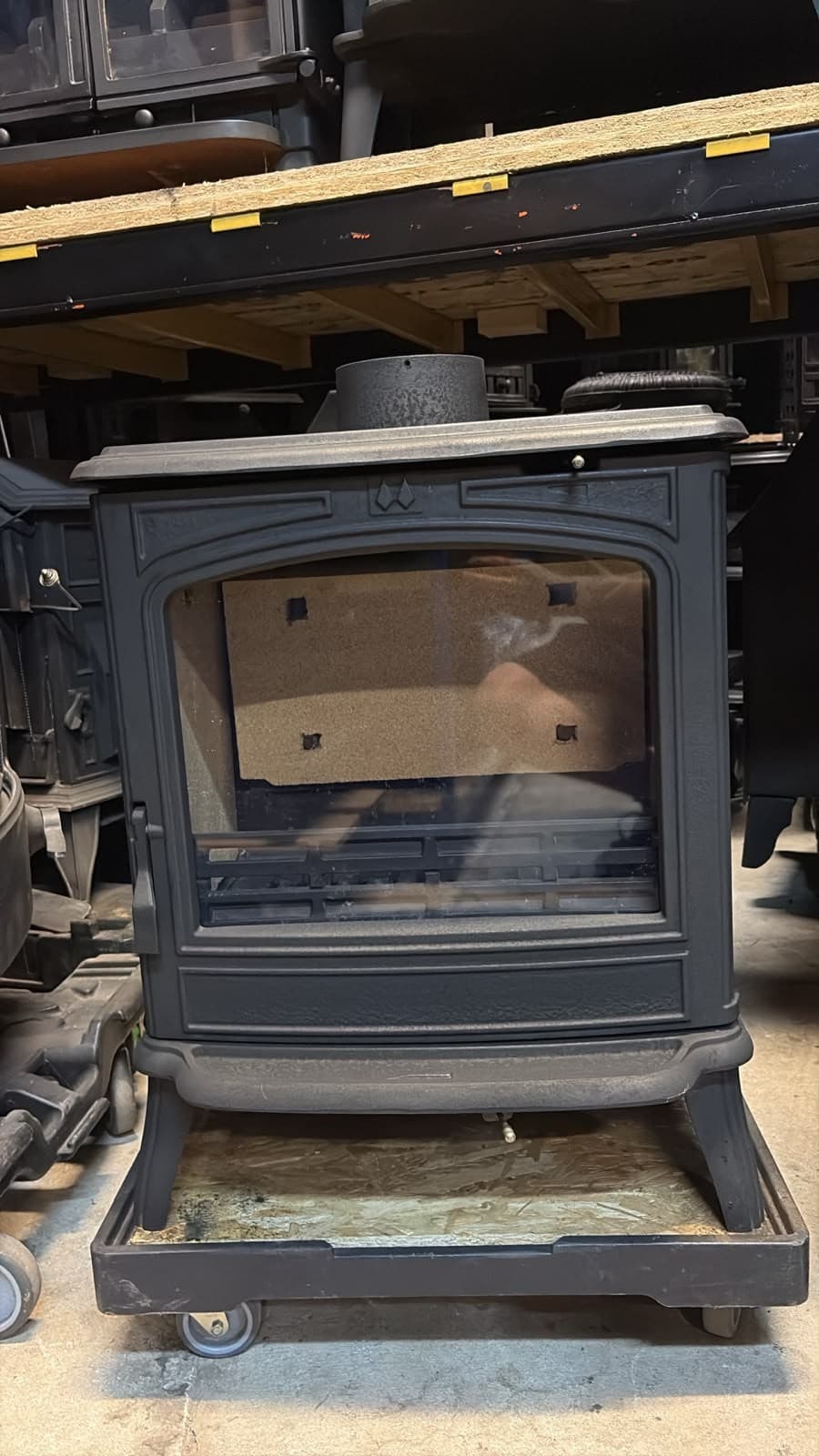 FRANCO BELGE SAVOY MK2 8KW STOVE BLACK, Multifuel, (log,wood+burner), ๐๐ โ view 4