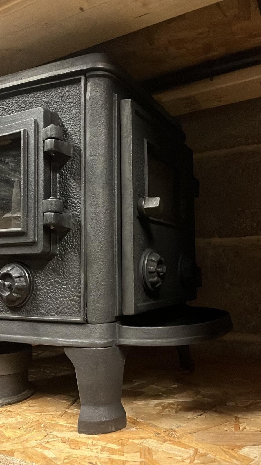 Cast Iron Stove 2 Sided Corner Stove, Woodburner, (log,wood+burner), ๐๐๐ โ view 3