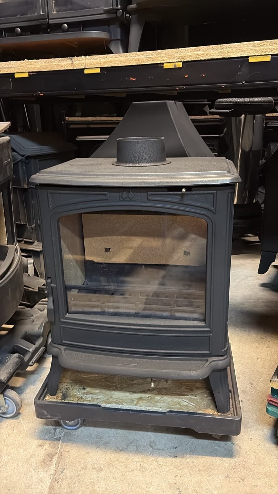 FRANCO BELGE SAVOY MK2 8KW STOVE BLACK, Multifuel, (log,wood+burner), ๐๐ โ view 3