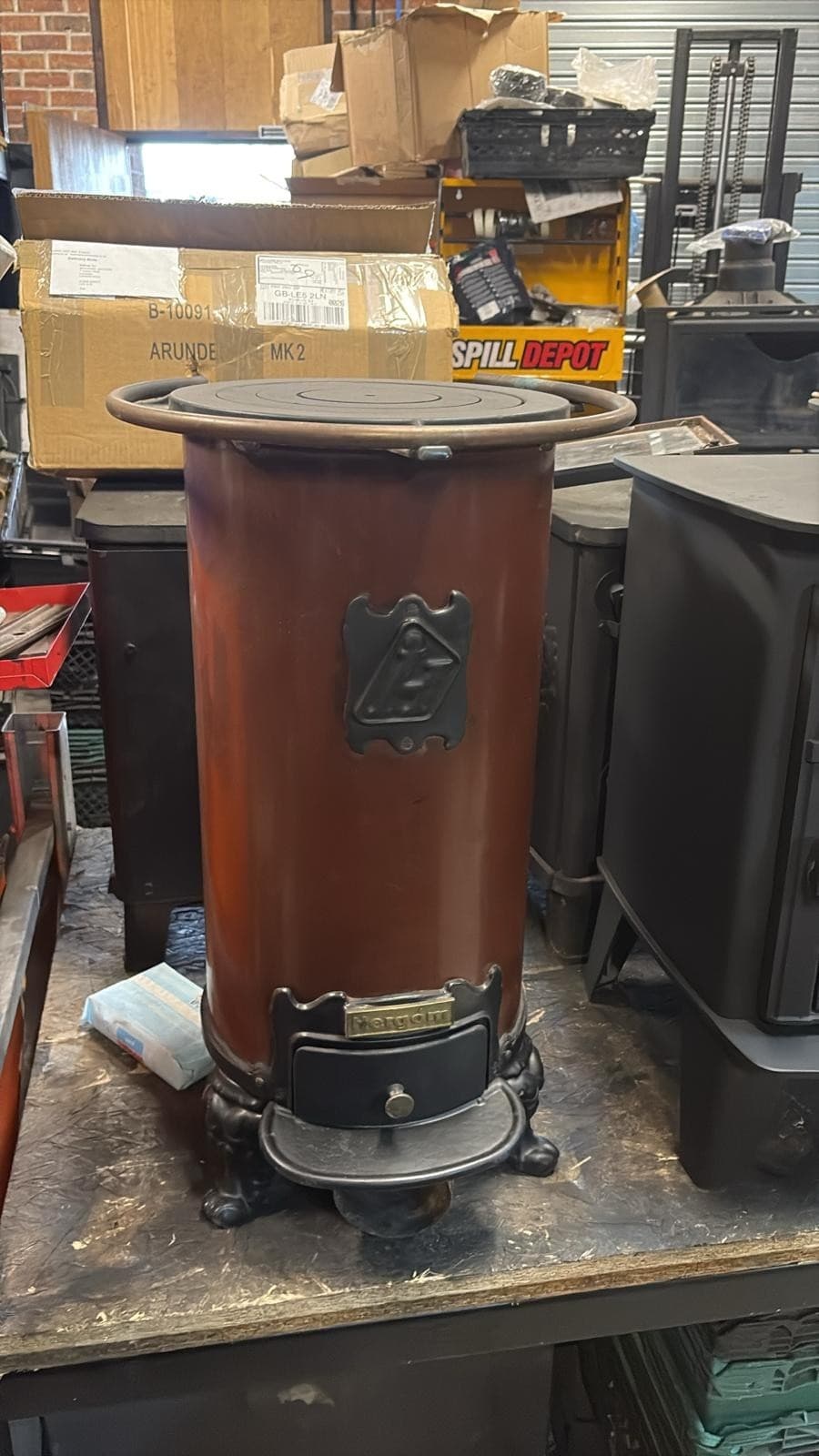 Hergom Cylindrical Multi Fuel Stove — view 5