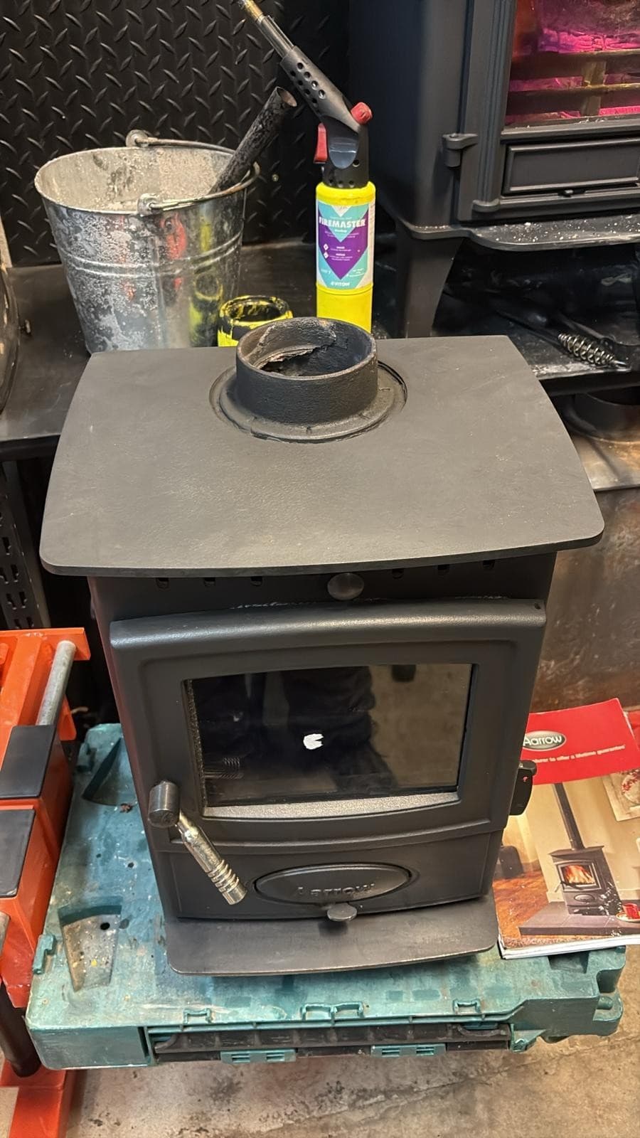 Aarrow Hamlet Solution 4Kw Multifuel Stove, (log,wood,coal+burner)🚚🚚🚚🚚 — view 2