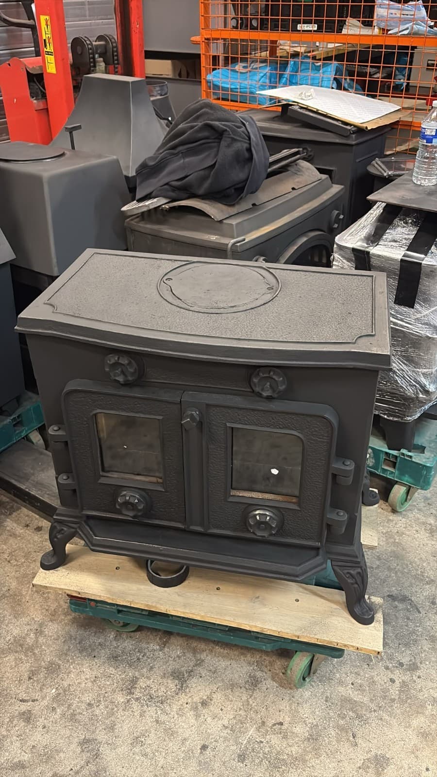 Classic Vintage Cast Iron STOVE 10KW MULTIFUEL, (log,wood+burner) 🚚🚚 — view 3