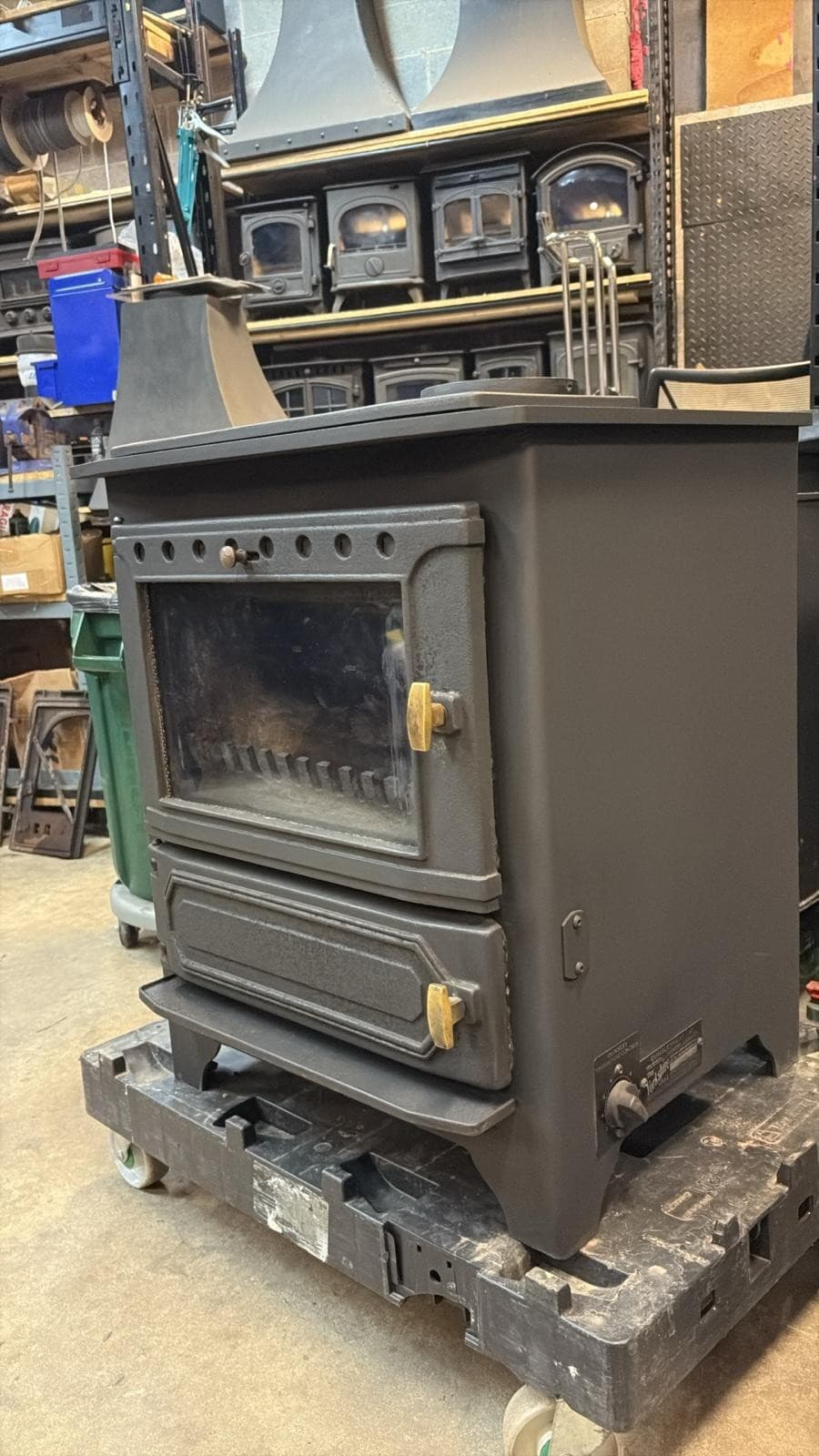 Dunsley Yorkshire Stove 14kw, BOILER, MULTIFUEL, (log,wood+burner), DEFRA, 🚚 — view 3