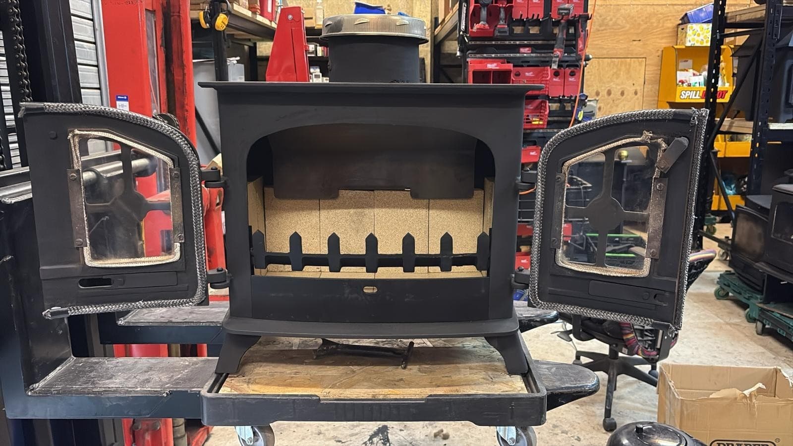 Yeoman Devon Stove 9Kw, FLAT TOP STOVE, Multifuel, (log,wood+burner), ๐๐ ๐ โ view 4
