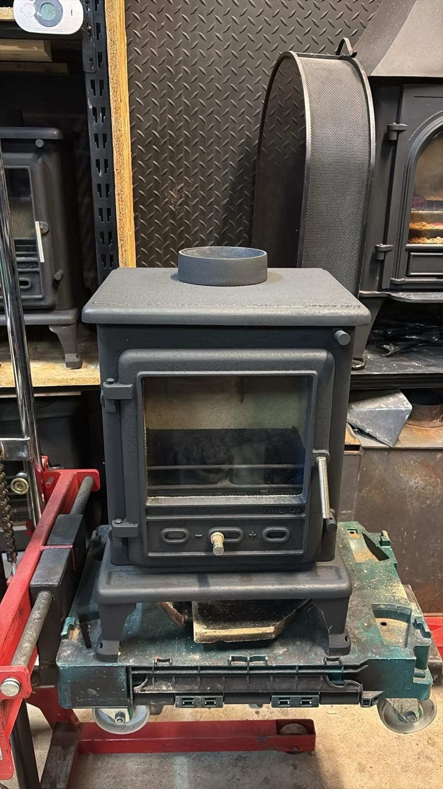 Firefox 5 Stove 5kw, MULTIFUEL, COAL(log,wood+burner), CAST IRON , ๐๐๐ โ view 5