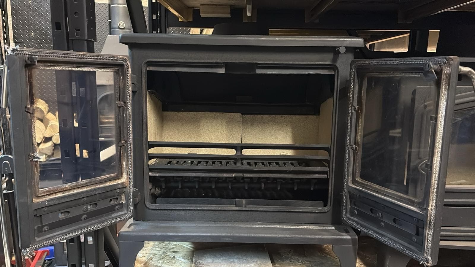 fIREFOX 12 Stove 8kw, MULTIFUEL, (log,wood+burner), DEFRA, ๐๐๐ โ view 3
