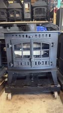 hunter iNGLENOOK Stove, 6-10 KW MULTIFUEL, (log,wood+burner)🚚MASIVE 80CM X 80CM