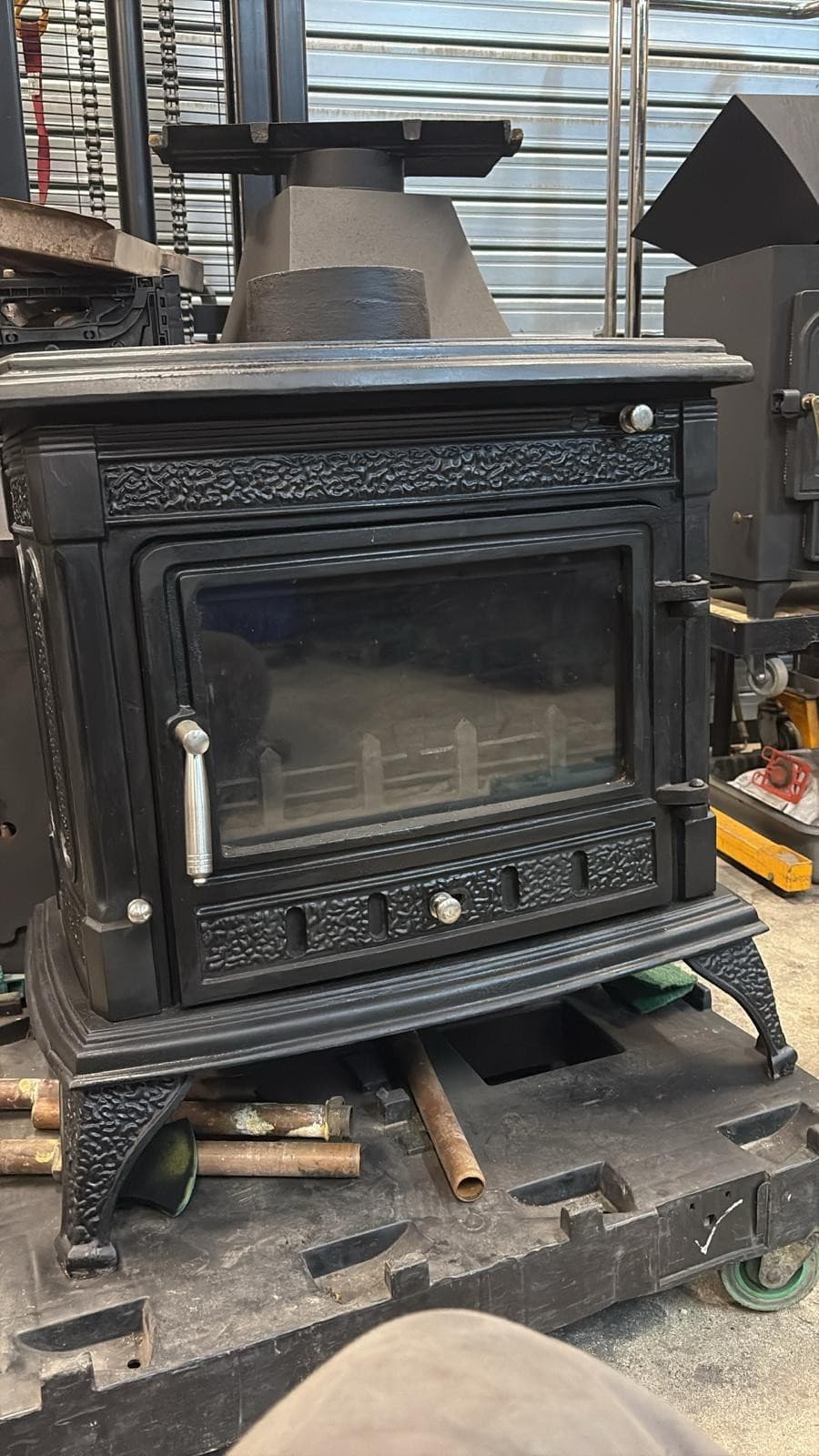 CAST IRON 14kW BOILER Stove, 14KW, MULTIFUEL, (log,wood+burner) BOILER 🚚🚚 — view 3
