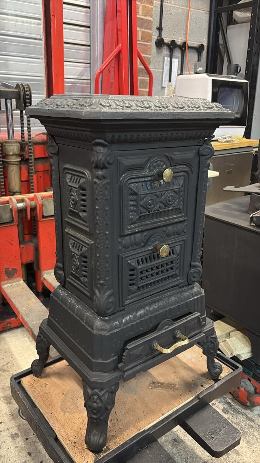 Classic Vintage Cast Iron STOVE 5KW MULTIFUEL, (log,wood+burner) TOPLOAD 🚚🚚 — view 3