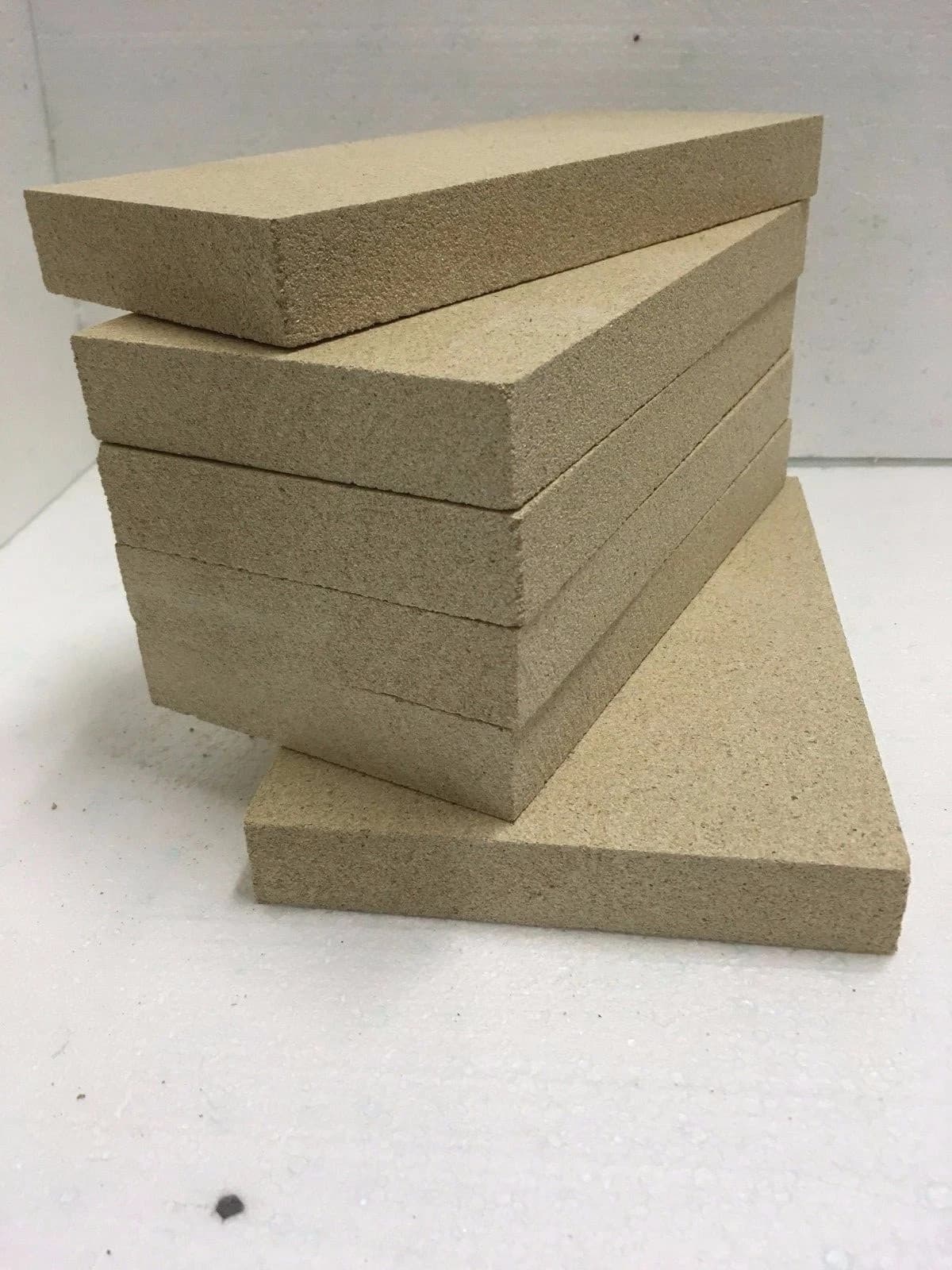 Vermiculite Stove Brick Set Compatible With Villager Puffin 6 in total Old Style — view 2