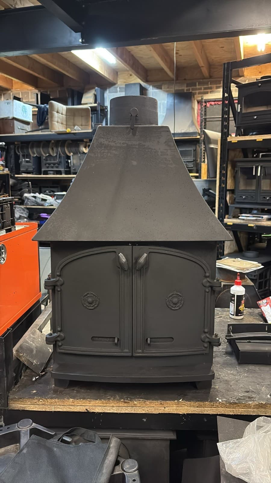 Yeoman Devon Stove 9Kw, CANOPY STOVE, Multifuel, (log,wood+burner), ๐๐ ๐
